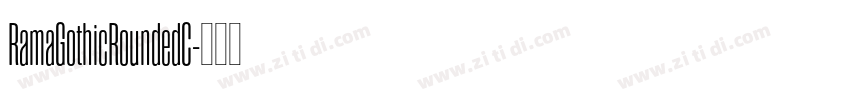 RamaGothicRoundedC字体转换