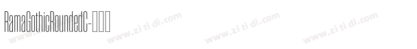 RamaGothicRoundedC字体转换