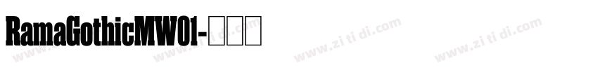 RamaGothicMW01字体转换