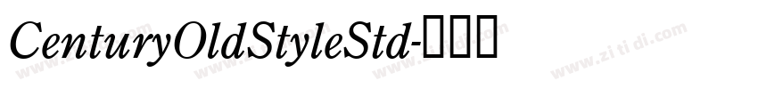 CenturyOldStyleStd字体转换