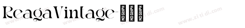 ReagaVintage字体转换