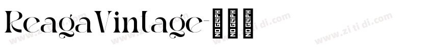 ReagaVintage字体转换