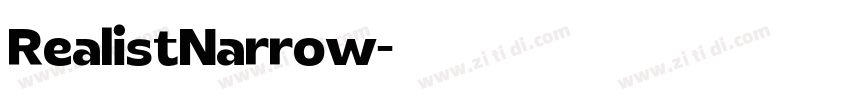 RealistNarrow字体转换