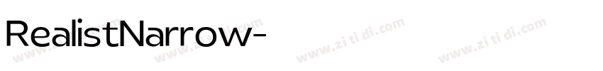 RealistNarrow字体转换