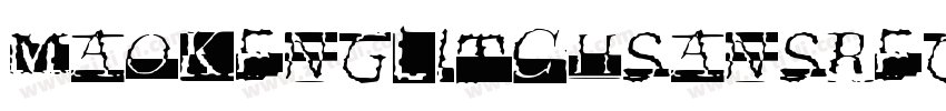 MaokenGlitchSansRegu字体转换