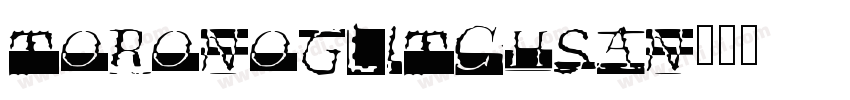 ToronoGlitchSan字体转换
