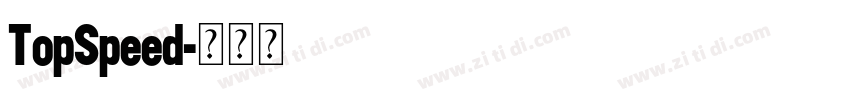 TopSpeed字体转换