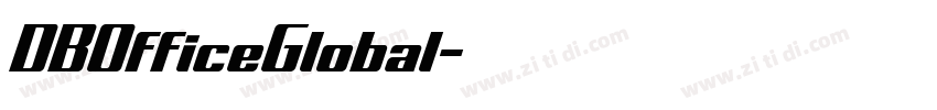 DBOfficeGlobal字体转换