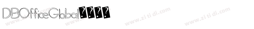 DBOfficeGlobal字体转换