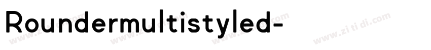 Roundermultistyled字体转换