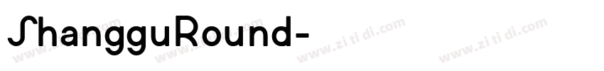 ShangguRound字体转换