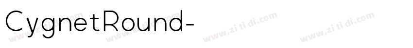CygnetRound字体转换