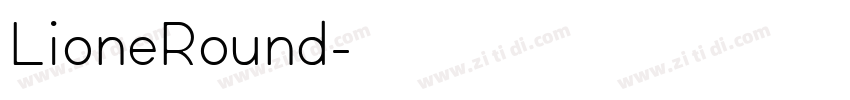 LioneRound字体转换
