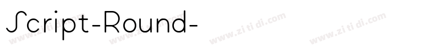 Script-Round字体转换