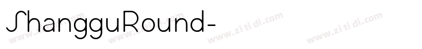 ShangguRound字体转换