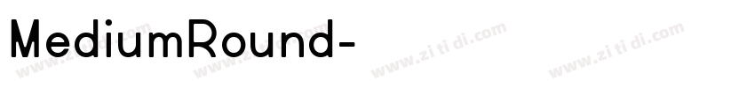 MediumRound字体转换