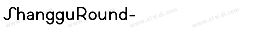 ShangguRound字体转换