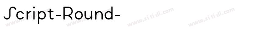 Script-Round字体转换