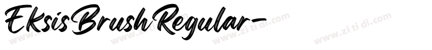 EksisBrushRegular字体转换