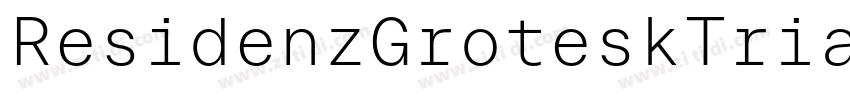 ResidenzGroteskTrial字体转换
