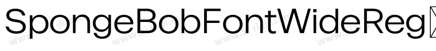SpongeBobFontWideReg字体转换