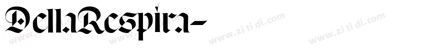 DellaRespira字体转换