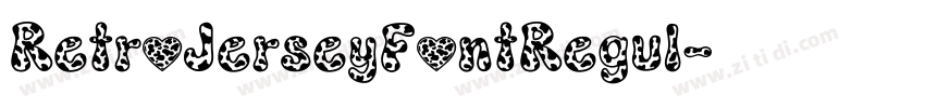 RetroJerseyFontRegul字体转换