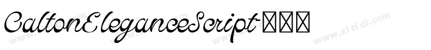 CaltonEleganceScript字体转换