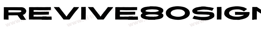 Revive80Signature字体转换