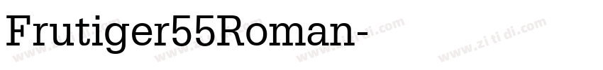 Frutiger55Roman字体转换