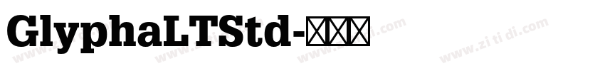 GlyphaLTStd字体转换