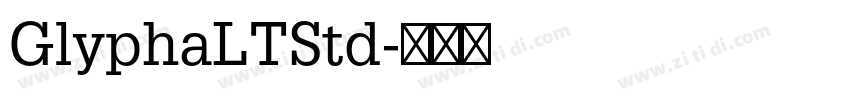 GlyphaLTStd字体转换