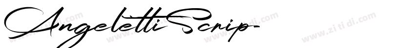 AngelettiScrip字体转换
