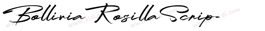BolliviaRosillaScrip字体转换
