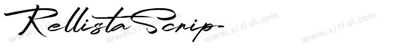 RellistaScrip字体转换 RellistaScrip字体转换