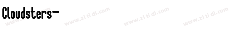 Cloudsters字体转换