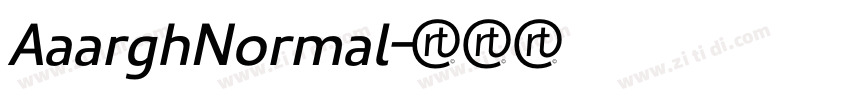 AaarghNormal字体转换