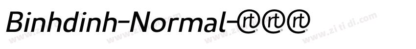 Binhdinh-Normal字体转换