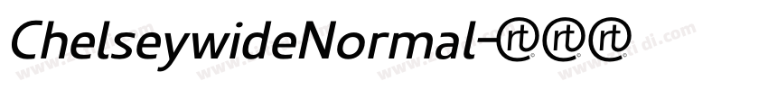 ChelseywideNormal字体转换