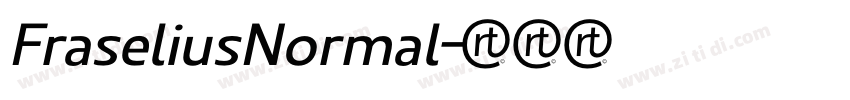 FraseliusNormal字体转换
