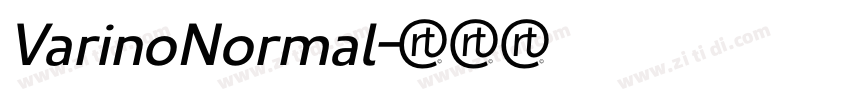 VarinoNormal字体转换