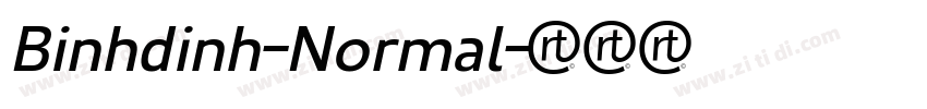 Binhdinh-Normal字体转换