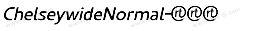 ChelseywideNormal字体转换