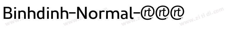 Binhdinh-Normal字体转换