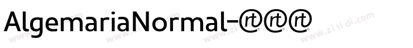 AlgemariaNormal字体转换 AlgemariaNormal字体转换