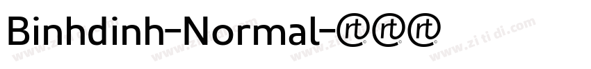 Binhdinh-Normal字体转换