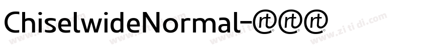 ChiselwideNormal字体转换