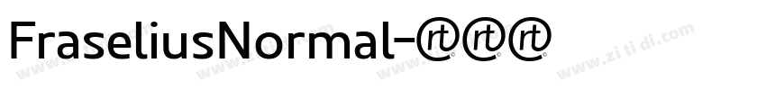 FraseliusNormal字体转换