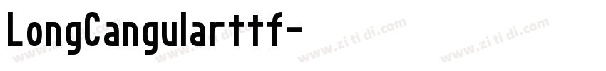 LongCangularttf字体转换