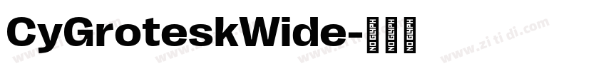 CyGroteskWide字体转换